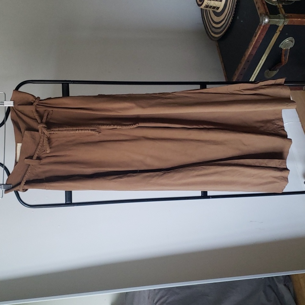 LAST CHANCE Gorgeous cocoa brown open slit silk pants